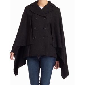 BCBGMAXAZRIA  Double Breasted Cape Coat